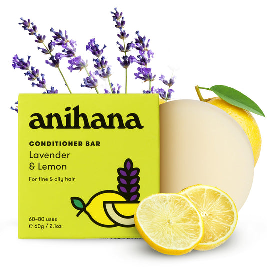 ANIHANA conditioner bar front packaging showing compact eco design and benefit