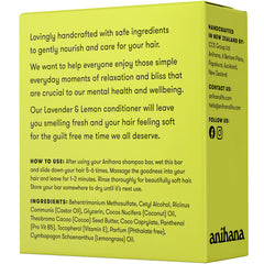 ANIHANA conditioner bar with lavender and lemon props evoking fresh scent benefit