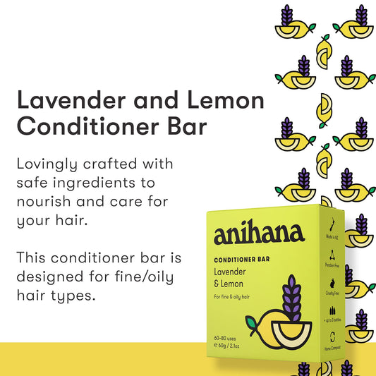 ANIHANA conditioner bar texture close-up highlighting smooth concentrated formula