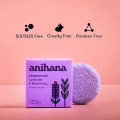 ANIHANA lather on wet hair demonstrating lightweight foaming