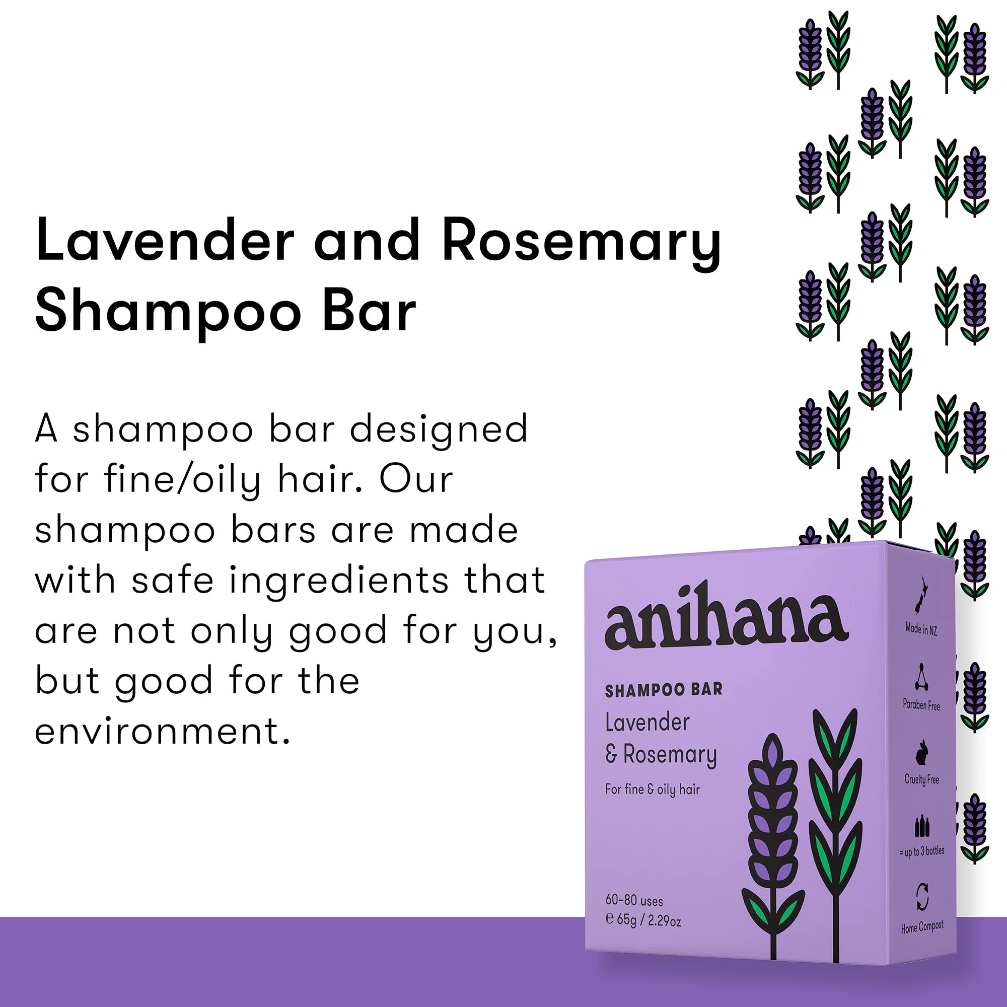 ANIHANA lavender sprig and rosemary showing scent profile