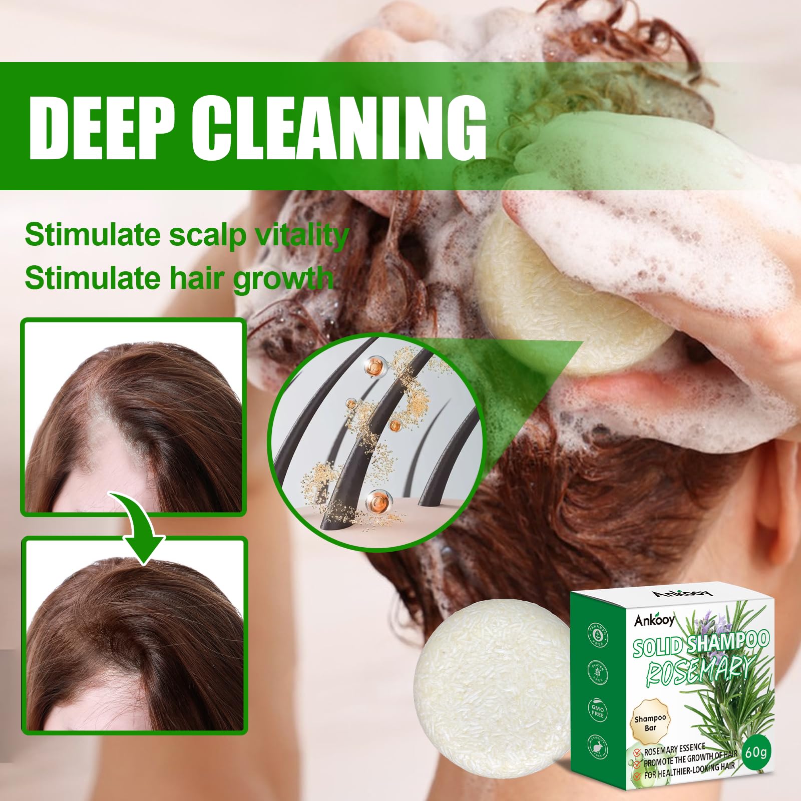 ANKOOY conditioner bar detail focusing on smooth finish and detangling