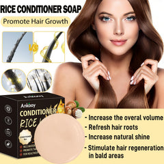 ANKOOY hands creating lather with shampoo bar to clarify scalp effectively