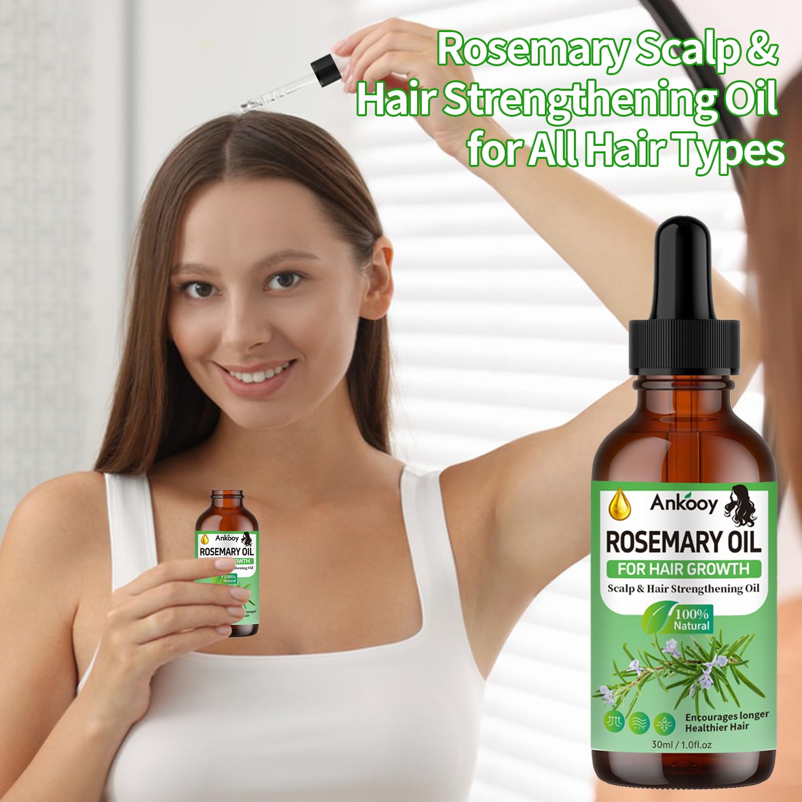 ANKOOY bottle next to hand for size and portion reference