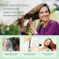 ANNAS nettle shampoo texture foam demonstrating gentle lather for clean scalp