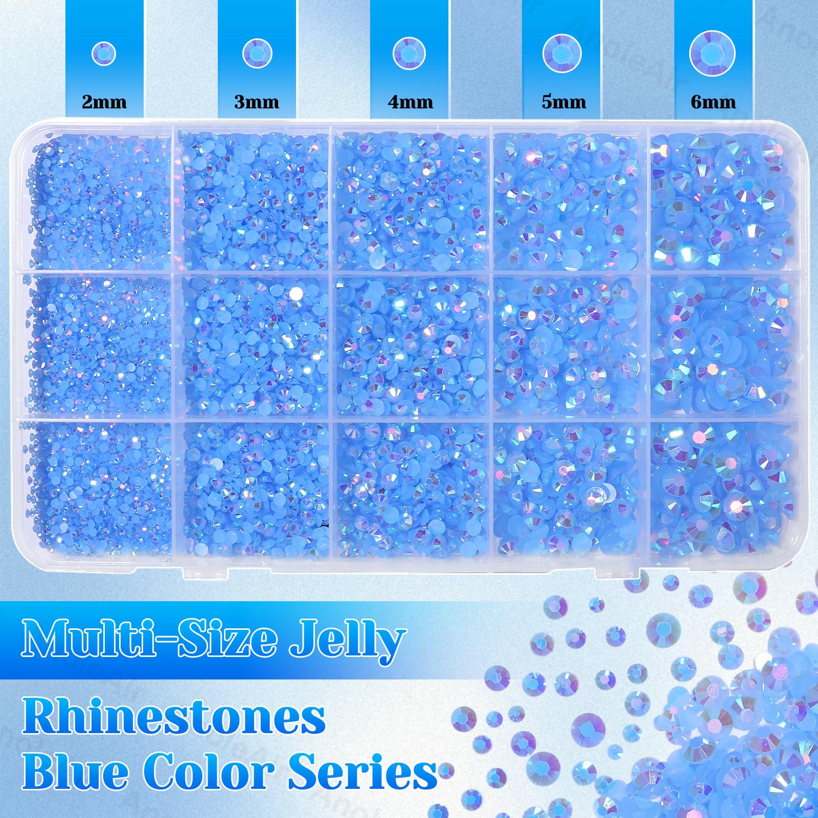 AnoleAir close-up of faceted jelly surface highlighting bright reflective sparkle