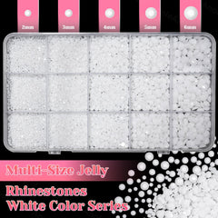 Close-up of AnoleAir rhinestone facets highlighting glossy cut and bright reflective sparkle