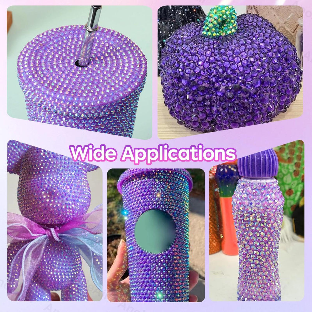 AnoleAir embellished shoe and jacket detail demonstrating secure adhesion and sparkle