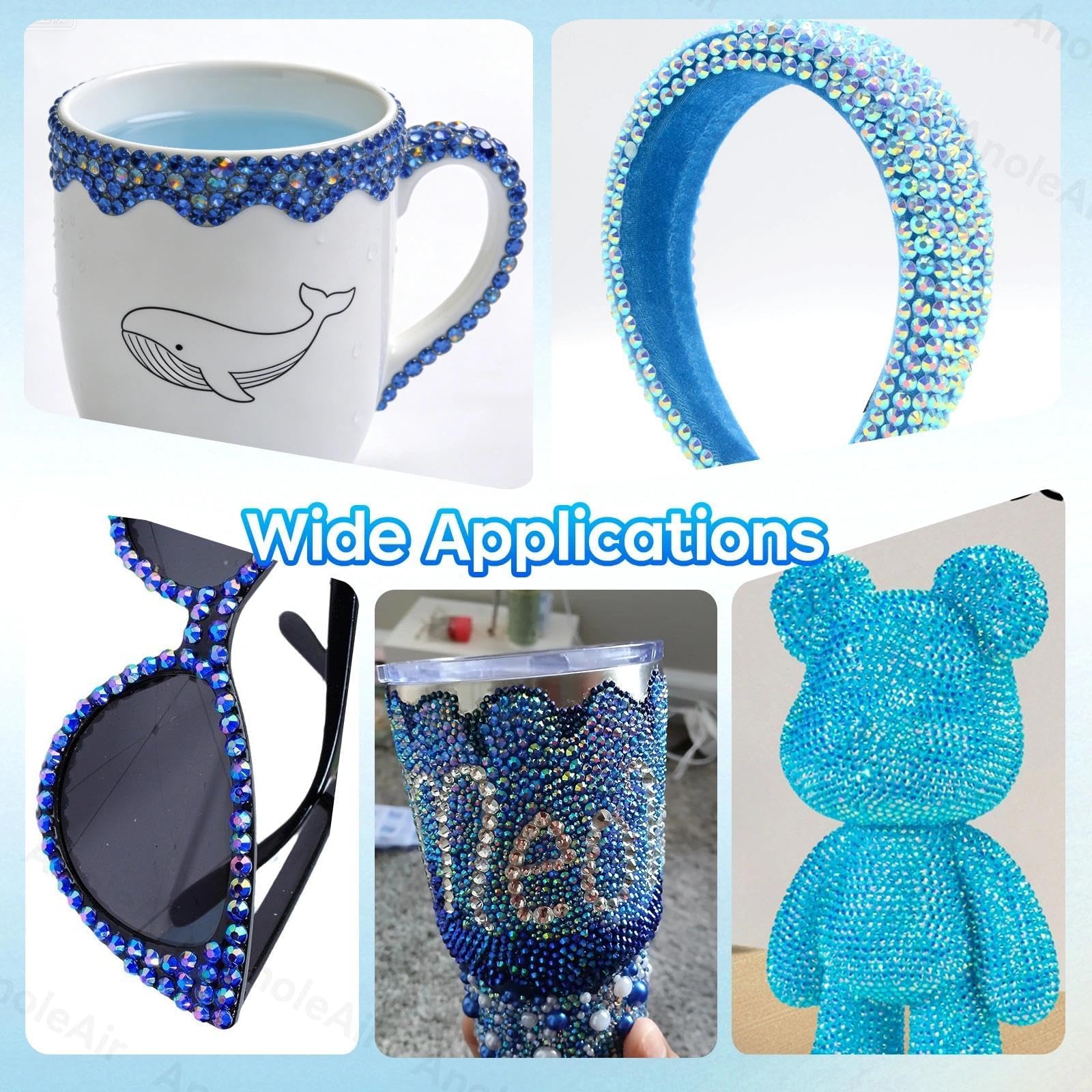 AnoleAir rhinestones decorating clothing seam, adds eye-catching detail and texture