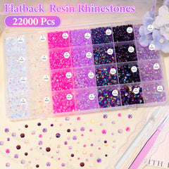 AnoleAir flatback profile side view demonstrating thin, adherable resin gems for lightweight sparkle