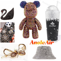 AnoleAir gems applied on epoxy tumbler demonstrating durable decorative finish