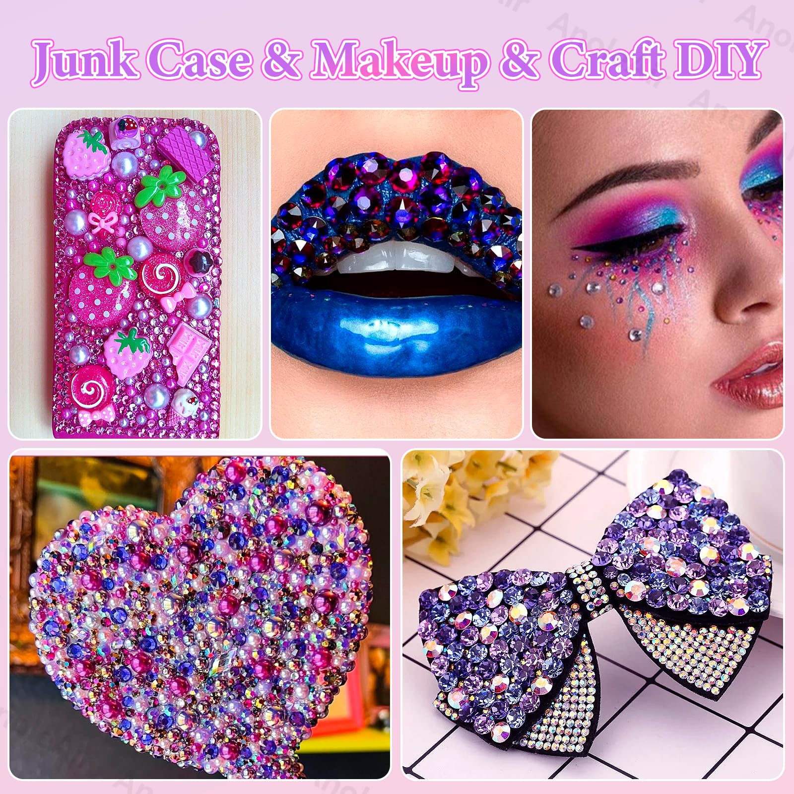 AnoleAir nail art detail with small gems applied for refined manicure accents