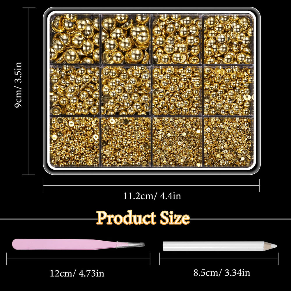 AnoleAir pearls arranged by size with ruler for scale, shows sizing accuracy benefit