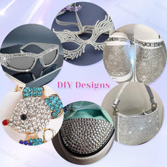 AnoleAir rhinestones applied to a tumbler demonstrating full-coverage decoration benefit