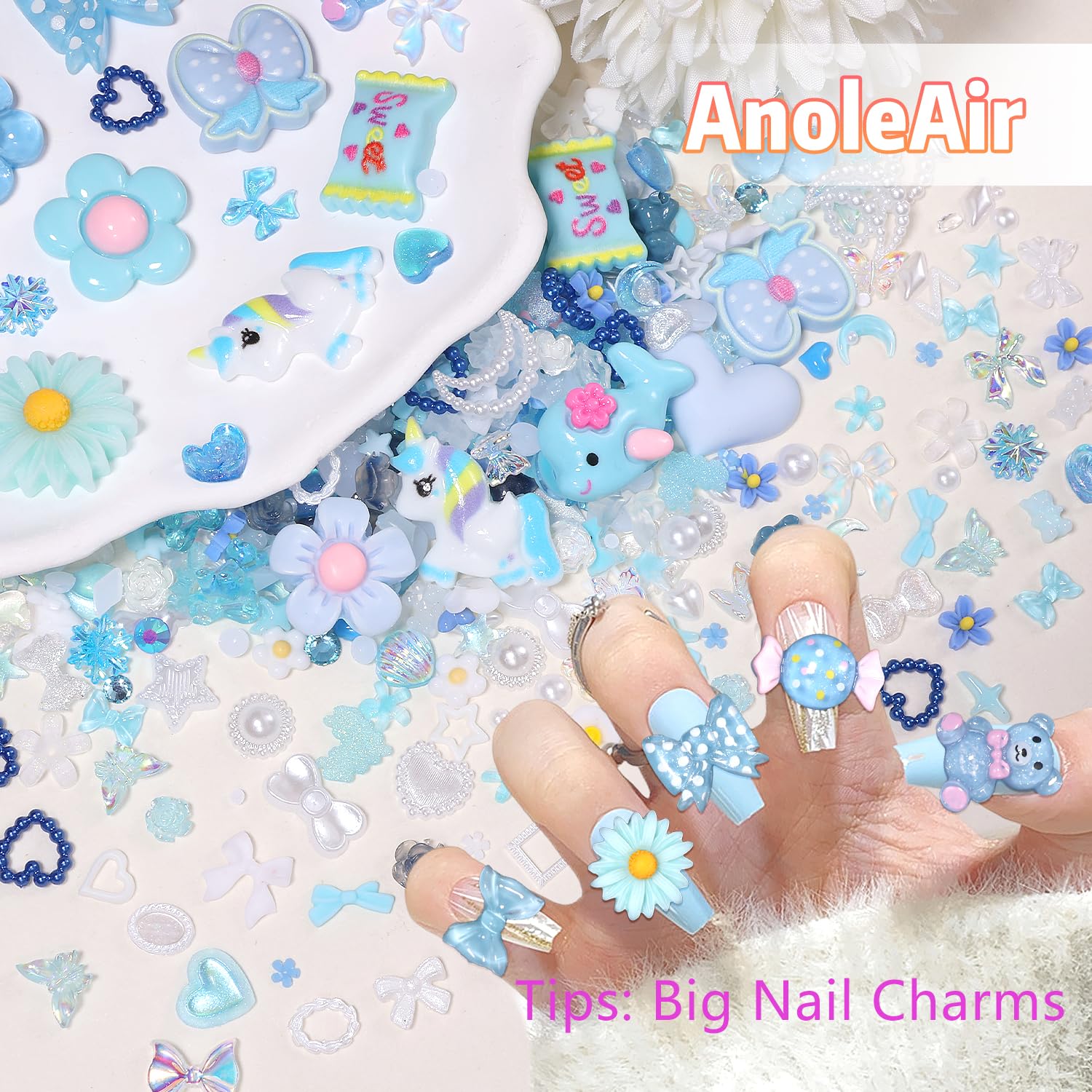 AnoleAir charms next to coin for scale helping choose right sizes