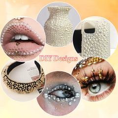 AnoleAir arranged pearls by size showing range from 2mm to 10mm for design flexibility