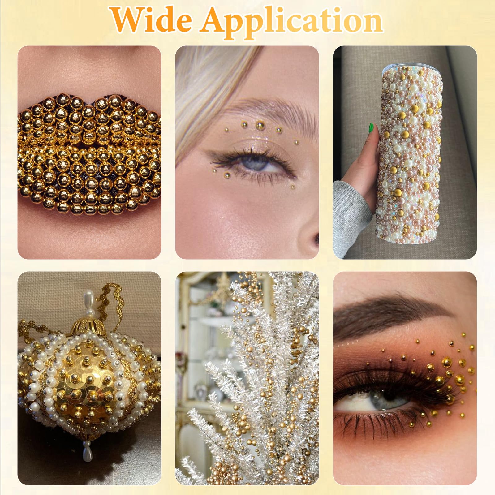 AnoleAir tweezers and pickup pen next to pearls showing easy handling benefit