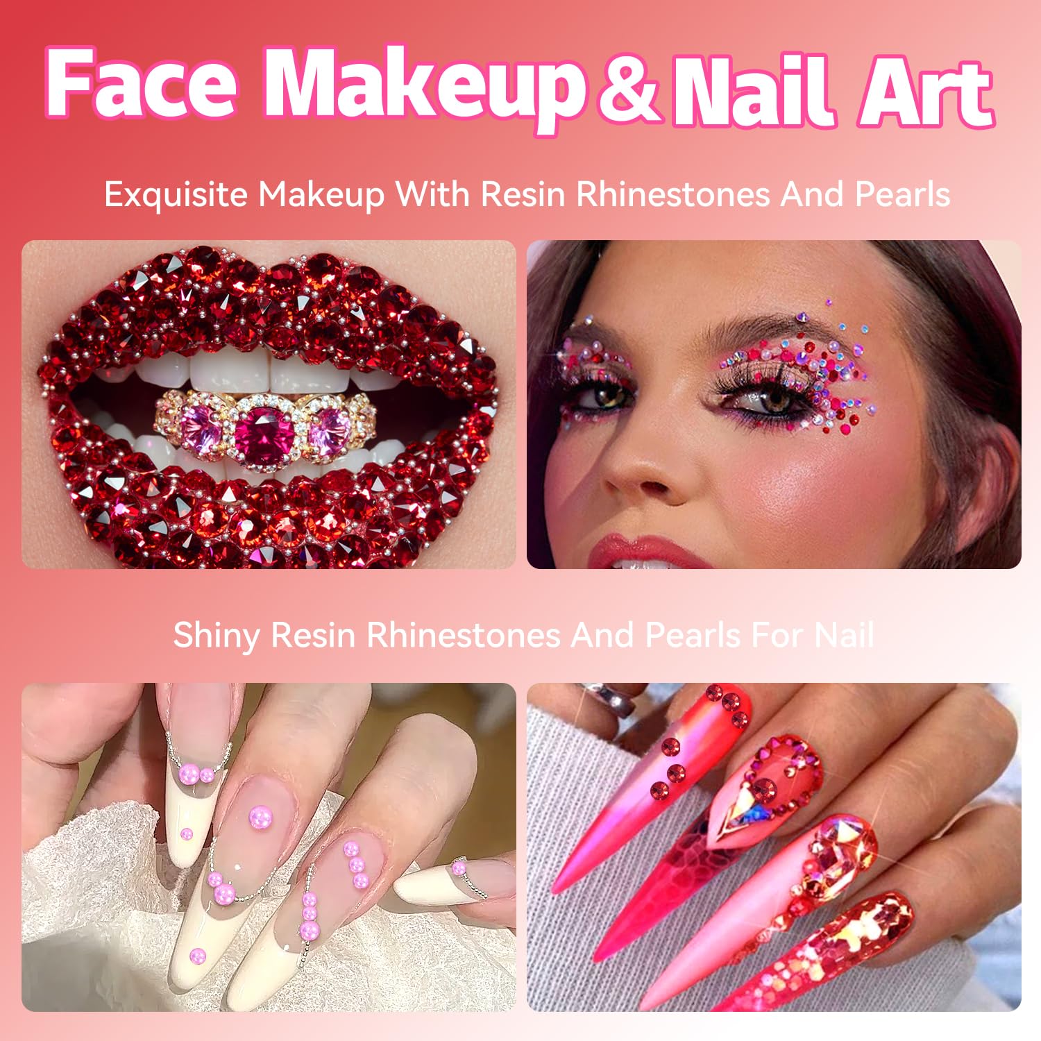 Anower pearls and rhinestones decorating a tumbler showing vibrant personalization