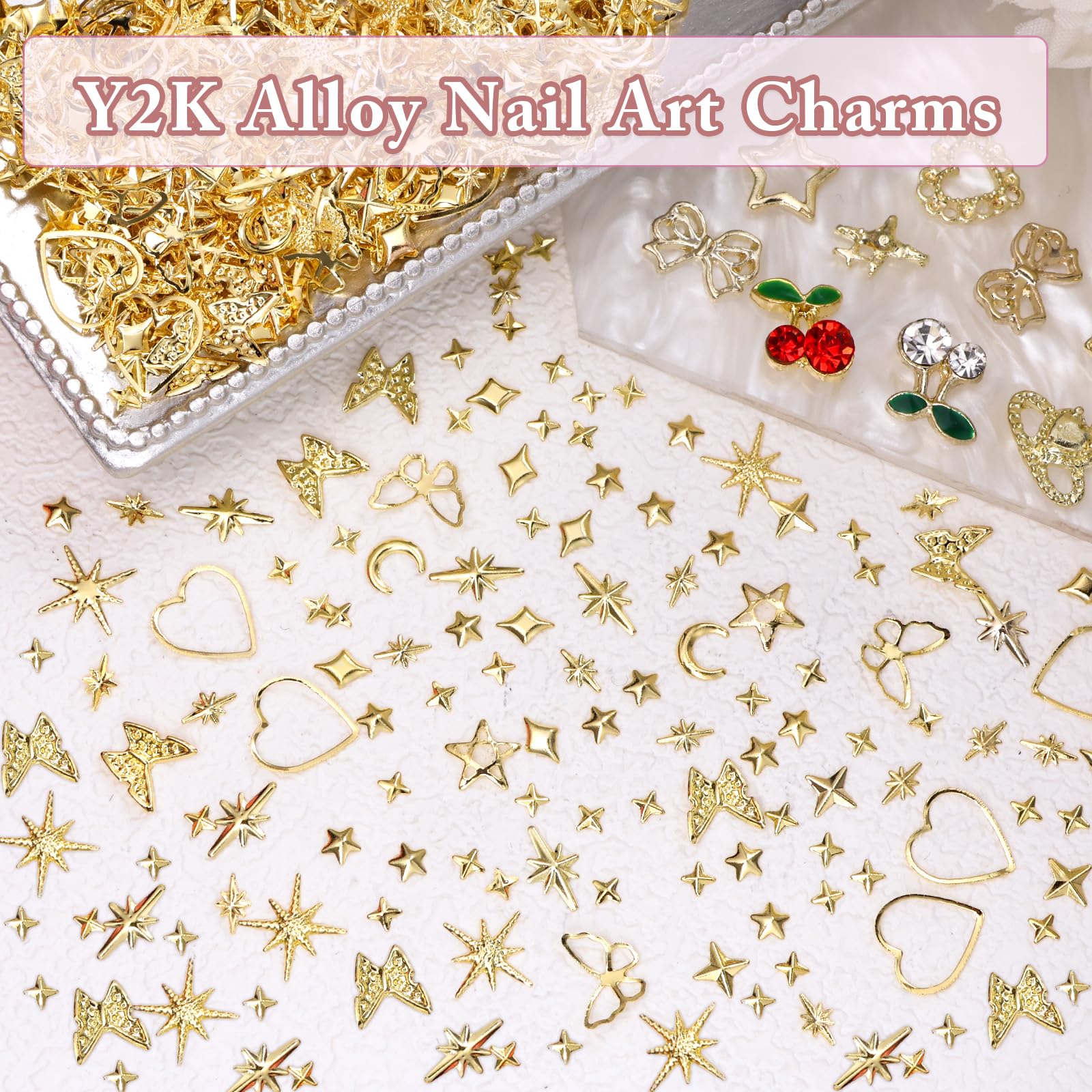 Anower charms decorating a headband and phone case, versatile craft benefit