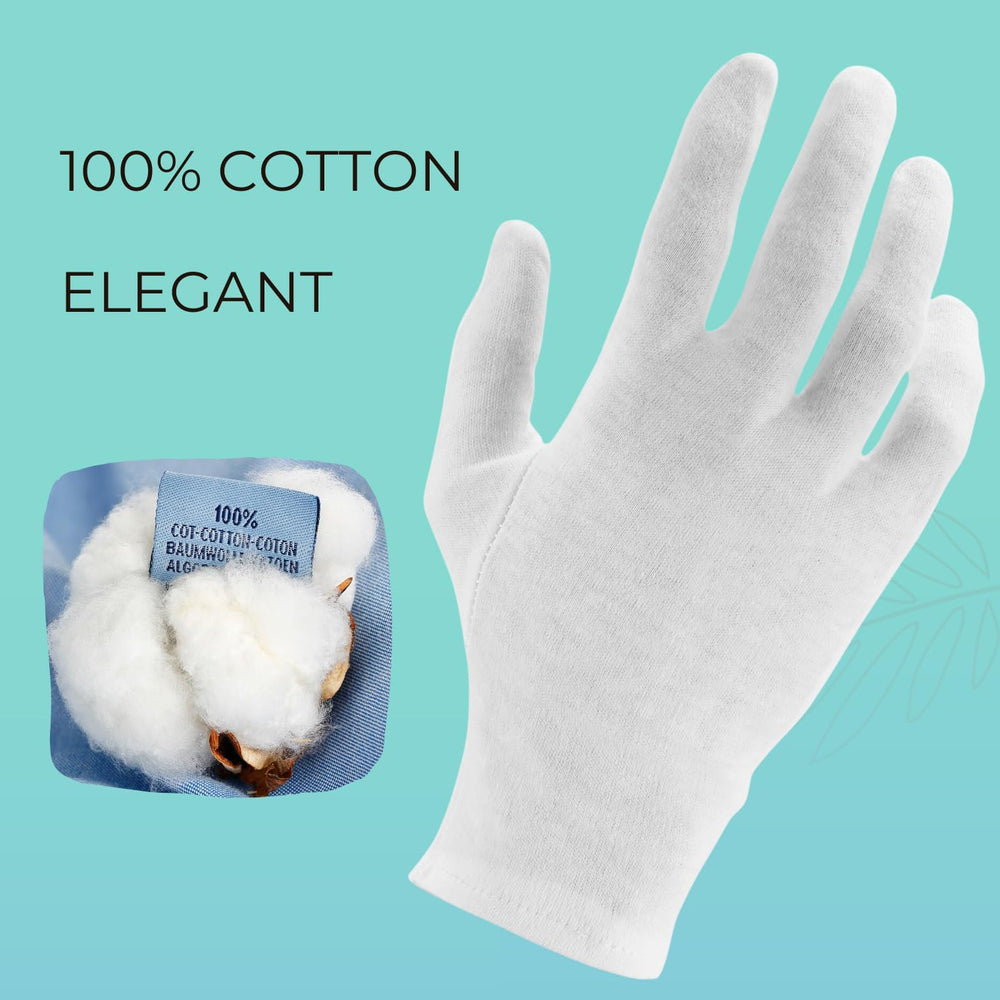 ANSMIO gloves worn during night care to lock in moisturizer