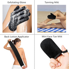 ANSPHIE exfoliating glove closeup exfoliates skin for faster product absorption