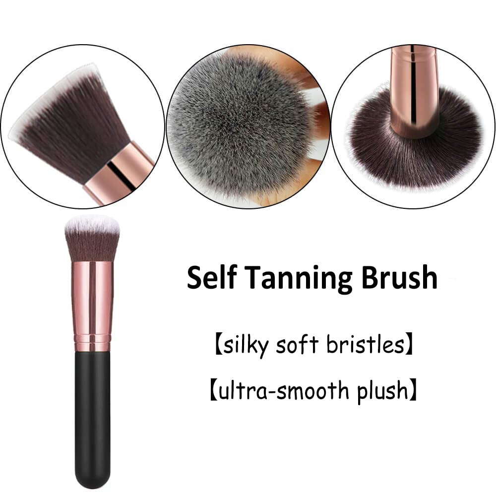 ANSPHIE mini mitt and brush together for precise blending around face and toes
