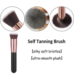 ANSPHIE mini mitt and brush together for precise blending around face and toes