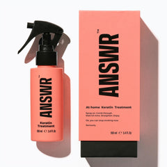 ANSWR front packaging showing product and benefit of salon results