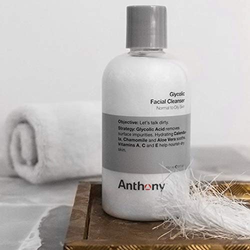 Anthony Glycolic lotion texture close-up highlighting gentle exfoliation and hydration benefit
