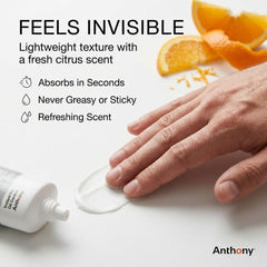 Anthony size comparison with coin showing 3 fl oz portability and travel convenience benefit