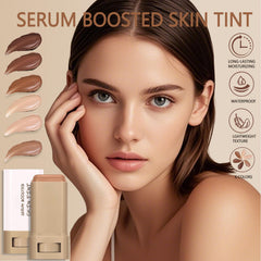 Anweina foundation stick texture swipe demonstrating creamy glide and easy blend