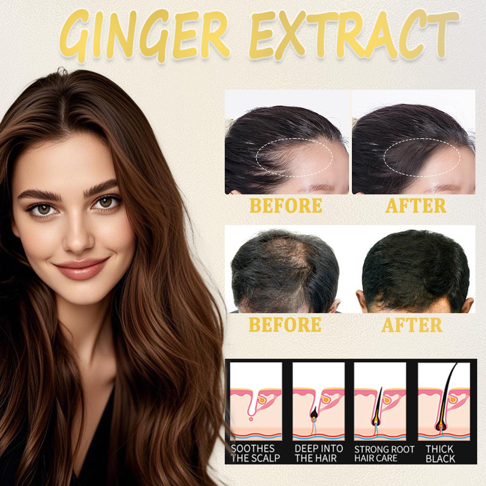 Anweina bar in use massaging scalp to help remove buildup and refresh