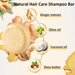 Anweina ingredients display ginger, shea butter and olive oil for nourishment