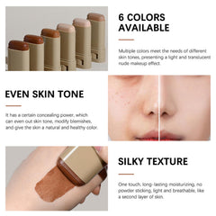 Anweina lifestyle portrait outdoors showing natural luminous finish and everyday wear benefit