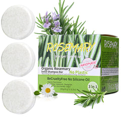 Anweina front packaging showing rosemary shampoo bar and benefits