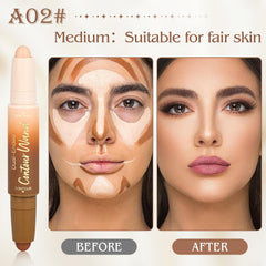 Anwuozu applying contour and highlight on cheekbones demonstrating sculpting and glow benefits