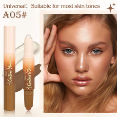 Anwuozu close-up cream texture swatched on skin, smooth blendable finish benefit