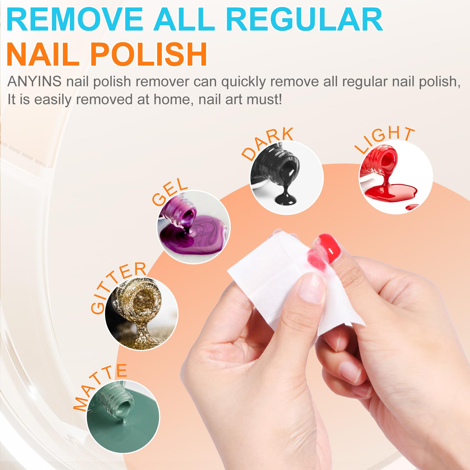 ANYINS individual packet compact sealed sachet for leak-proof travel