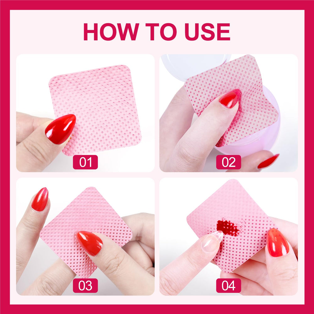 ANYINS wipe removing glitter polish for efficient cleanup benefit