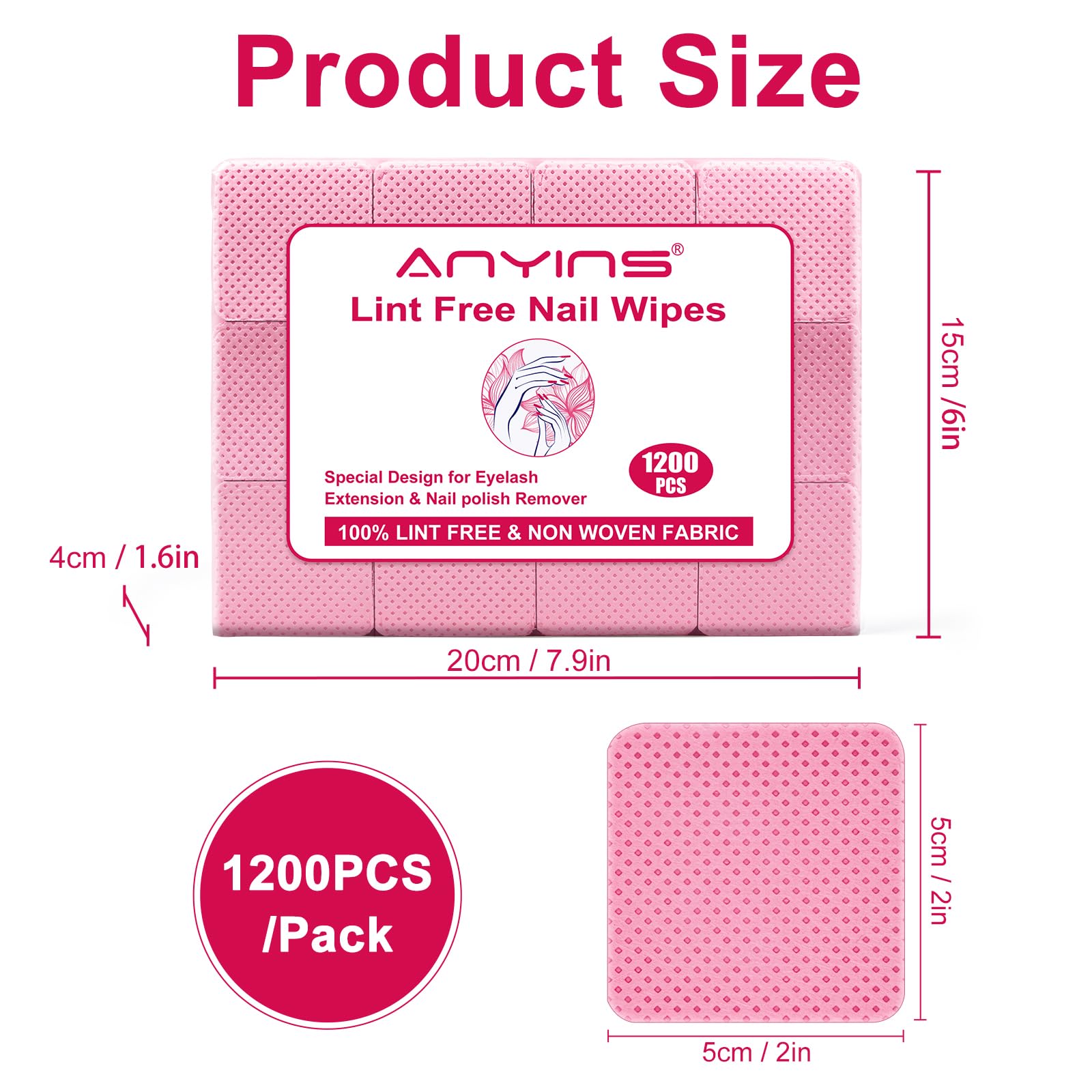 ANYINS wipe cleaning tweezers for lint‑free eyelash prep benefit