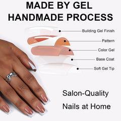 Anyos mocha French on model hands displaying ready-to-wear elegance