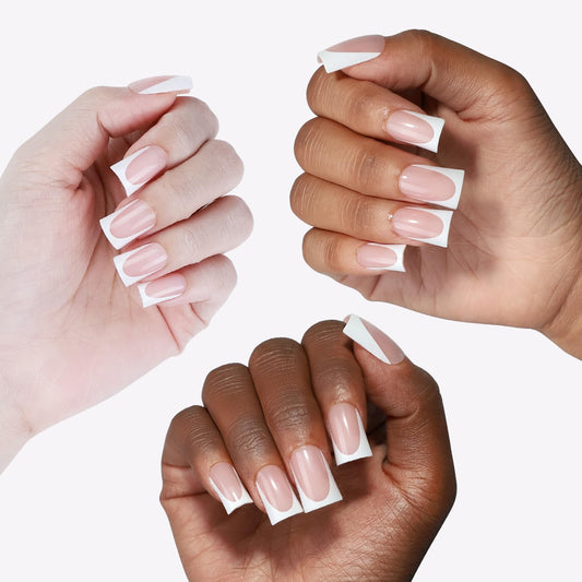 Anyos short duck-shaped nail close-up showing natural curve for comfortable fit