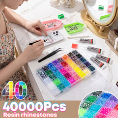 Anytin storage box with sorted compartments keeping colors organized for efficiency