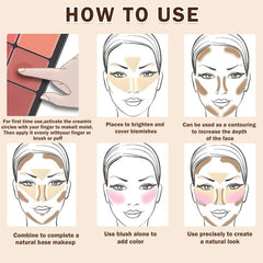 AOAZXBB application on cheek showing natural matte finish and contouring