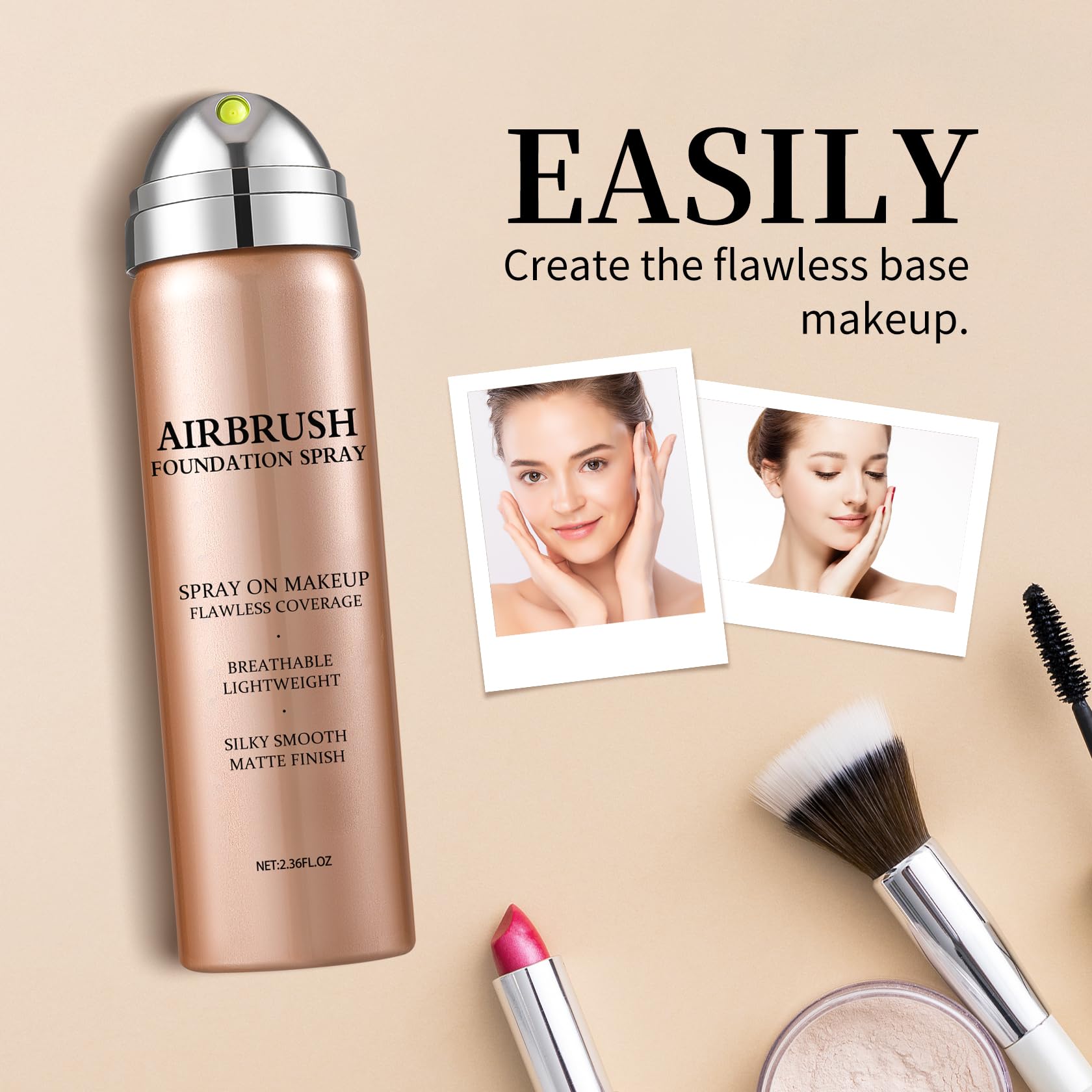 AOAZXBB in a makeup bag on vanity illustrating on-the-go touch-up benefit