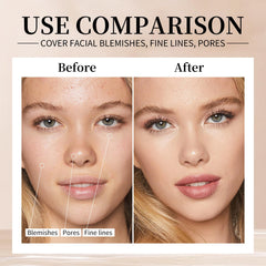 AOAZXBB foundation texture swatch on hand demonstrating blendability