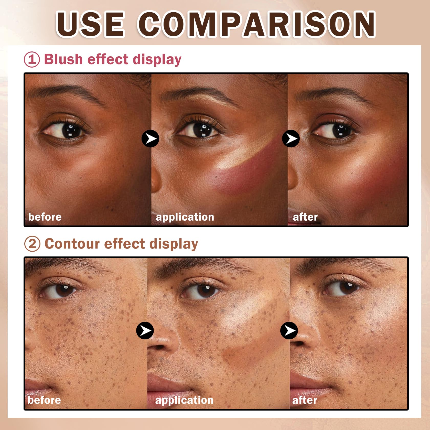 AOAZXBB swatches on arm demonstrating blendability and buildable coverage