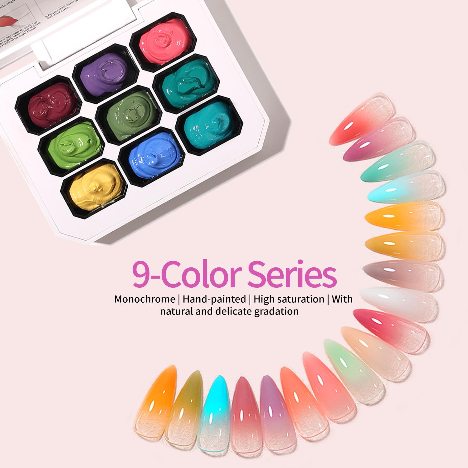 AOBOO French manicure sample highlighting blended tips and neat professional-looking edges