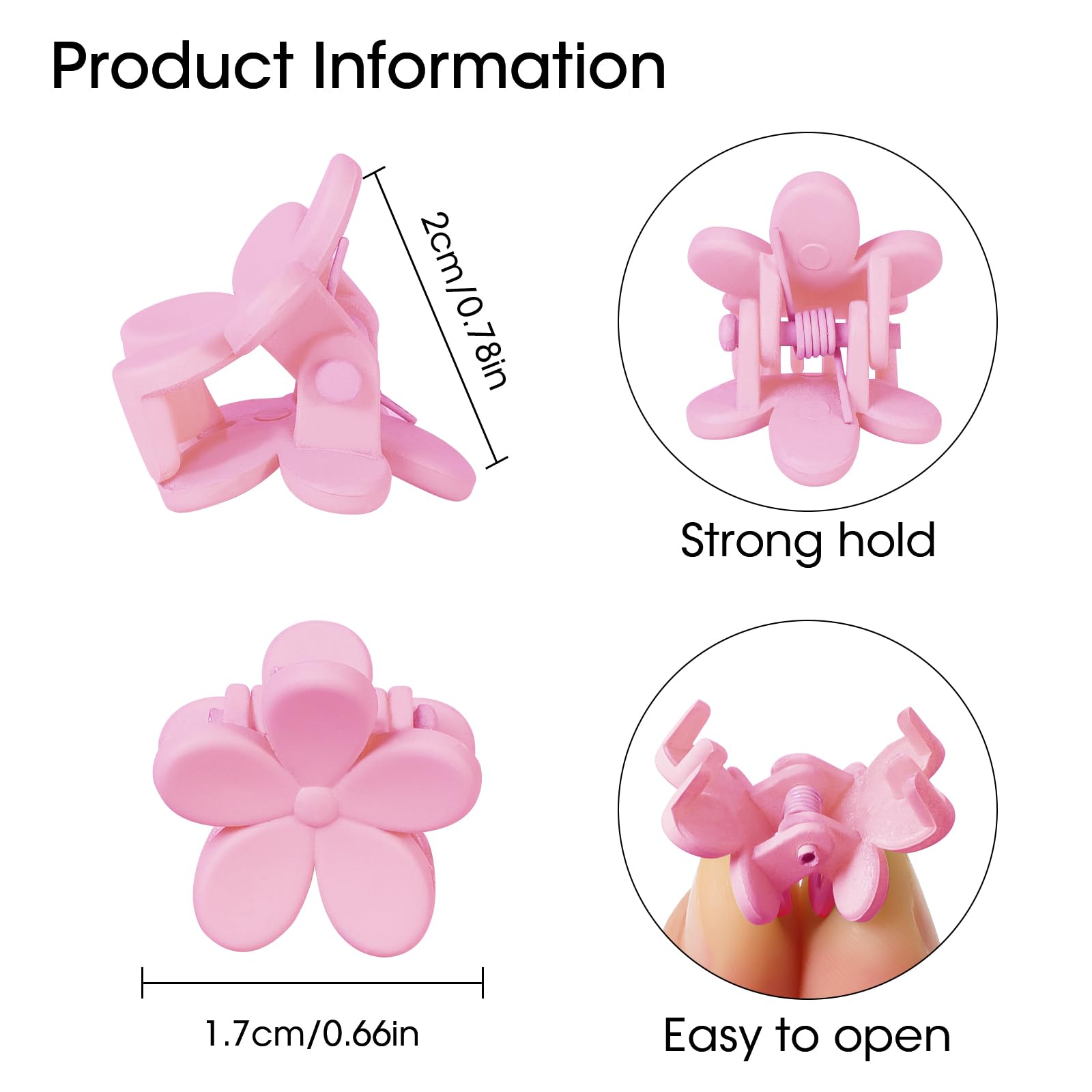 AOENJIE close-up of flower-shaped clip detail highlighting bright colors and decorative appeal