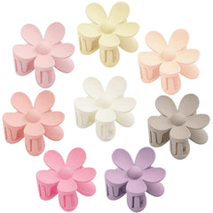 AOENJIE flower clip front packaging showing pastel eight-piece set and convenience
